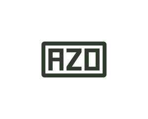 AZO logo design vector template