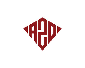 AZO logo design vector template