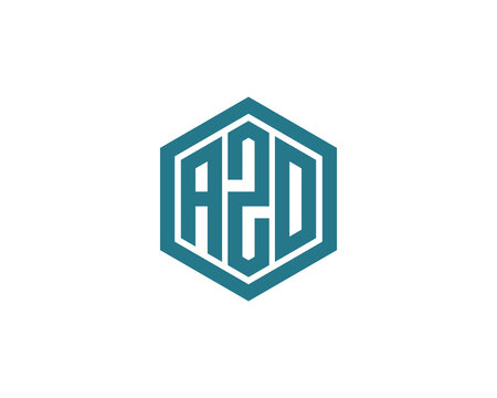 AZO logo design vector template