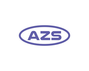 AZS logo design vector template