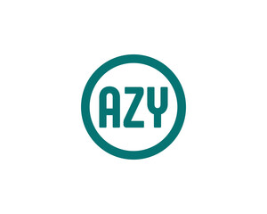 AZY logo design vector template