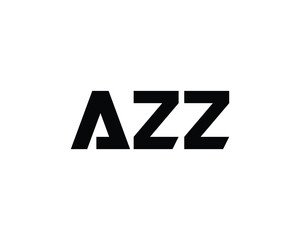 Fototapeta premium AZZ logo design vector template