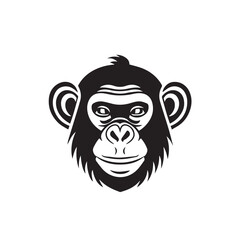 Monkey in cartoon, doodle style . Image for t-shirt, web, mobile apps and ui. Isolated 2d vector illustration in logo, icon, sketch style, Eps 10, black and white. AI Generative