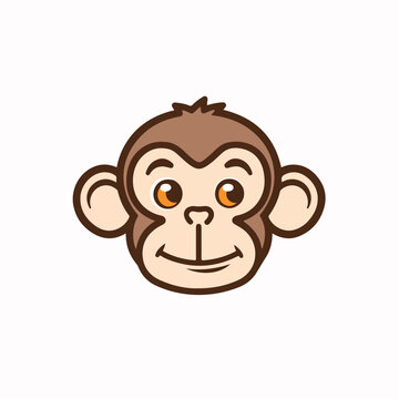 Monkey in cartoon, doodle style. Image for t-shirt, web, mobile apps and ui. Isolated 2d vector illustration in logo, icon, sketch style, Eps 10. AI Generative