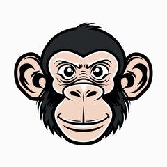Obraz premium Monkey in cartoon, doodle style. Image for t-shirt, web, mobile apps and ui. Isolated 2d vector illustration in logo, icon, sketch style, Eps 10. AI Generative