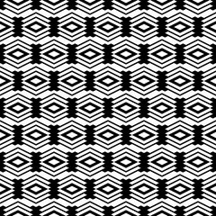 Seamless pattern. Ethnic wallpaper. Rhombuses, chevrons, figures ornament. Folk motif. Geometric backdrop. Shapes background. Digital paper, textile print, web design, abstract illustration. Vector