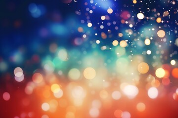 Blurred bokeh background with festive colors. Christmas concept - obrazy, fototapety, plakaty