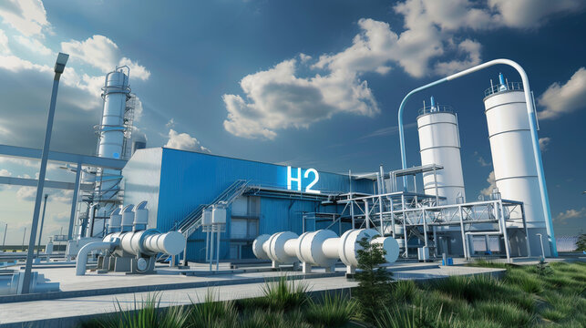 Futuristic Hydrogen Production: H2 Facilities. Generative AI