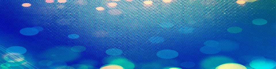 Fototapeta premium Blue bokeh background banner, for Party, greetings, poster, ad, events, and various design works