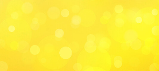Yellow bokeh background banner, for Party, greetings, poster, ad, events, and various design works