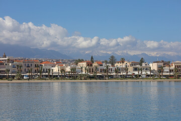 Rethimno, Greece, Friday 15 March 2024 Crete island holidays exploring the city old port riviera...