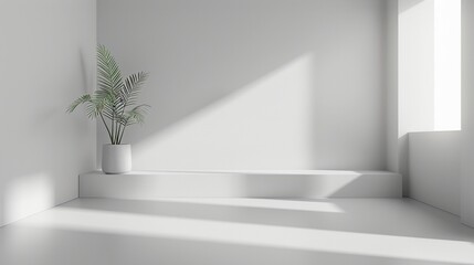 simple room interior design with artistic lighting
