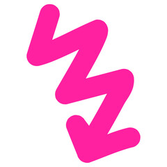 Playful Handdrawn Arrow Doodle