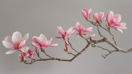 Obraz premium Elegant magnolia branch in bloom