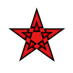 Fototapeta premium pentagram, pentacle, 5-pointed star - ancient symbol transcends many cultures and belief systems 