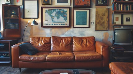 Chic Designer Living Room: Artistic Interior Design
