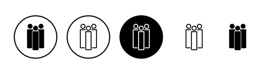 people icon vector isolated on white background. person icon. User vector icon