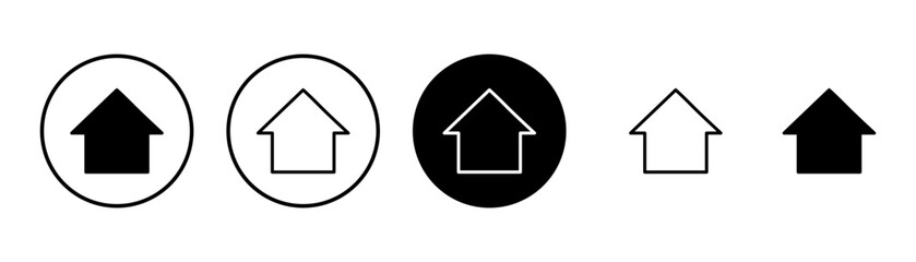 Home icon vector isolated on white background. House vector icon. Address