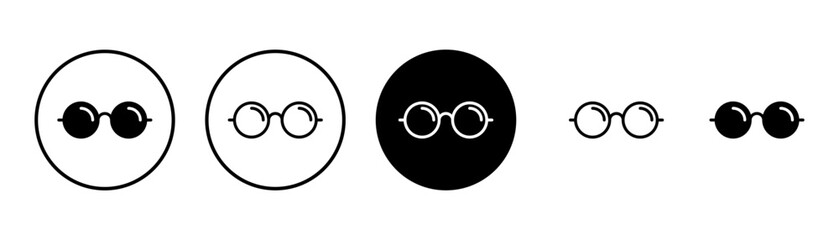 Glasses icon vector isolated on white background. Stylish Eyeglasses. Glasses vector. Optical concept - obrazy, fototapety, plakaty