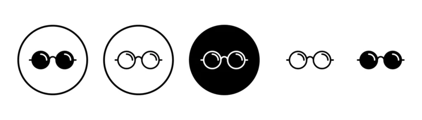 Fotobehang Glasses icon vector isolated on white background. Stylish Eyeglasses. Glasses vector. Optical concept © Oliviart