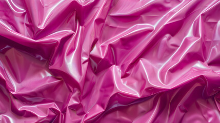 Pink plastic bag texture. Abstract background and texture for design.  Generative AI