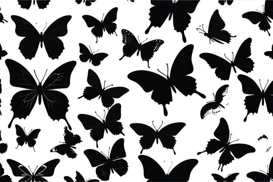 pattern with butterflies.