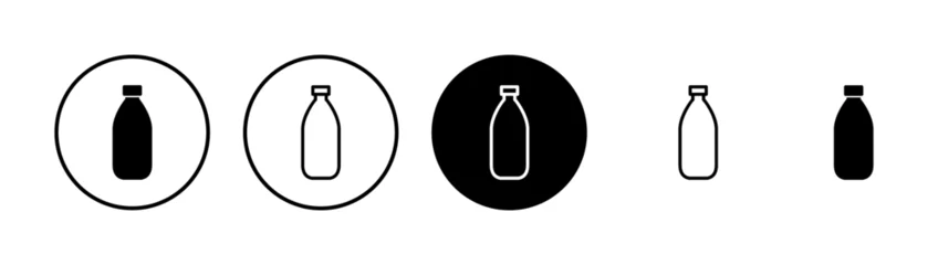 Fotobehang Bottle icon vector isolated on white background. Bottle vector icon © Oliviart