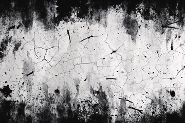 Grunge black and white Texture background, Abstract Ink Texture Border, Rusty Texture Background,...