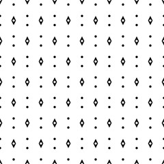 Seamless pattern. Rhombuses, circles ornament. Simple shapes wallpaper. Digital paper, web designing, textile print. Geometrical backdrop. Figures background. Vector