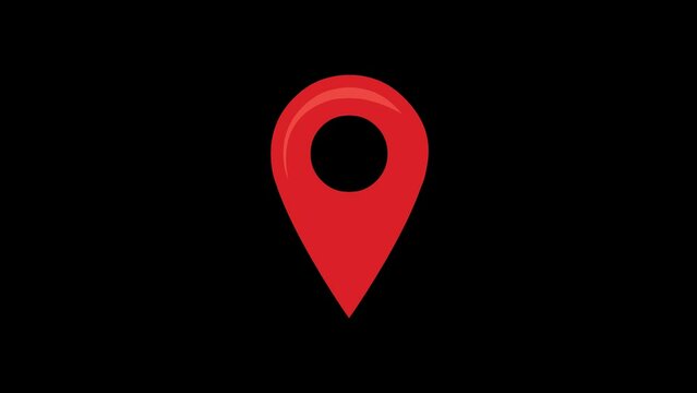 red location tag animation