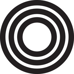 Concentric circle elements. Design geometric