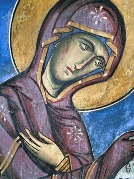 The frescoes of the Orthodox - Byzantine - La Panagia tou Araka, or Arakos church located in Cyprus, its wall paintings are perfectly preserved.