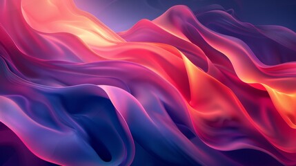 A close up of a colorful abstract painting with waves, AI