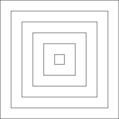 Square blend line shapes. Graphic design elements