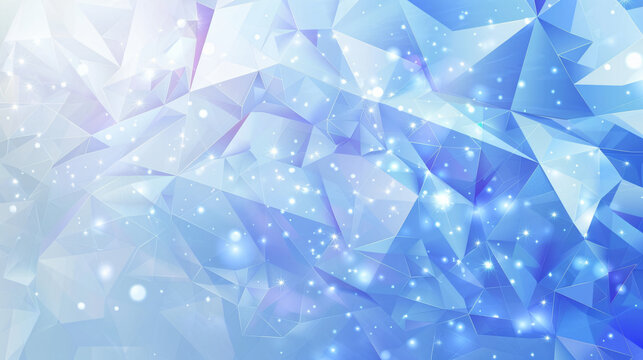 Abstract background with blue and white polygonal shapes, vector illustration, low poly design for banner or poster