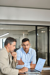 Two busy investors or traders, advisor and analyst investing in financial trade stock market...