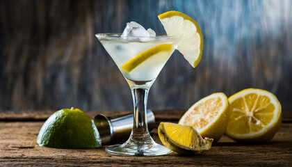 kamikaze drink on bluish background