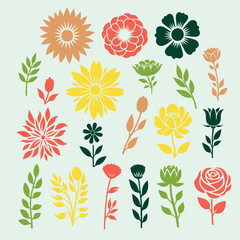Retro Flowers 