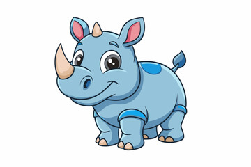 Obraz na płótnie Canvas rhinoceros vector illustration