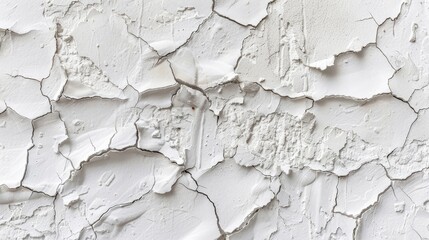 Textured background of white rough filler plaster on a facade wall. Ai Generated