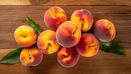 peaches on the table