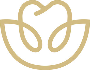 Dental Flower Logo Icon Design
