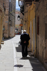 Rethimnon, Greece, Friday 15 March 2024 Crete island holidays exploring the old ancient stone city...