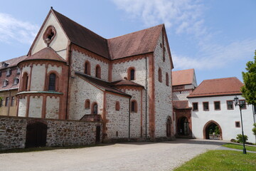 Romanische Kirche im Kloster Wechselburg - obrazy, fototapety, plakaty