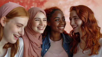 Fototapeta premium Arab Hijab & Red-Haired Woman