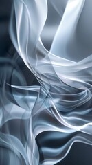 Abstract and modern grey background with bright curved lines