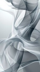 Abstract and modern grey background with bright curved lines