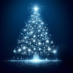 A sparkling Christmas tree