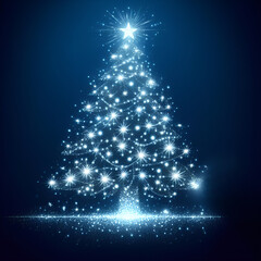 A sparkling Christmas tree