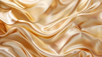 Fototapeta premium Light pale brown yellow silk satin. Gradient. Dusty gold color. Golden luxury elegant beauty premium abstract background.
